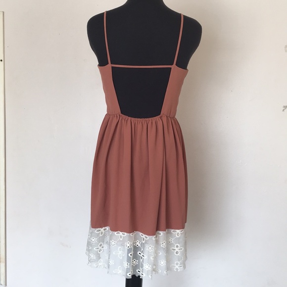 Audrey 3 + 1 Dusty Rose Strap Dress - Picture 3 of 4